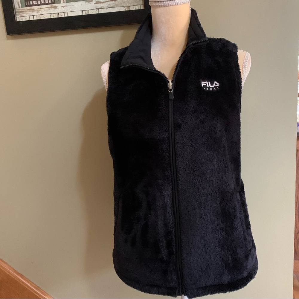 Fila Sport Faux Fur Reversible Vest